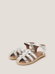 Monsoon Silver Leather Fisherman Sandals - Image 2 of 3