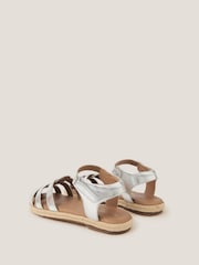 Monsoon Silver Leather Fisherman Sandals - Image 3 of 3