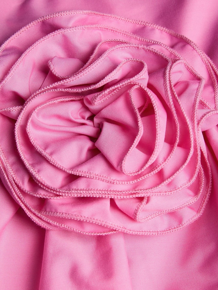 Monsoon Pink Strappy Corsage Party Dress - Image 4 of 4