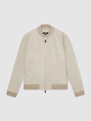 Reiss Grey Burnham Bomber Jacket - Image 2 of 6