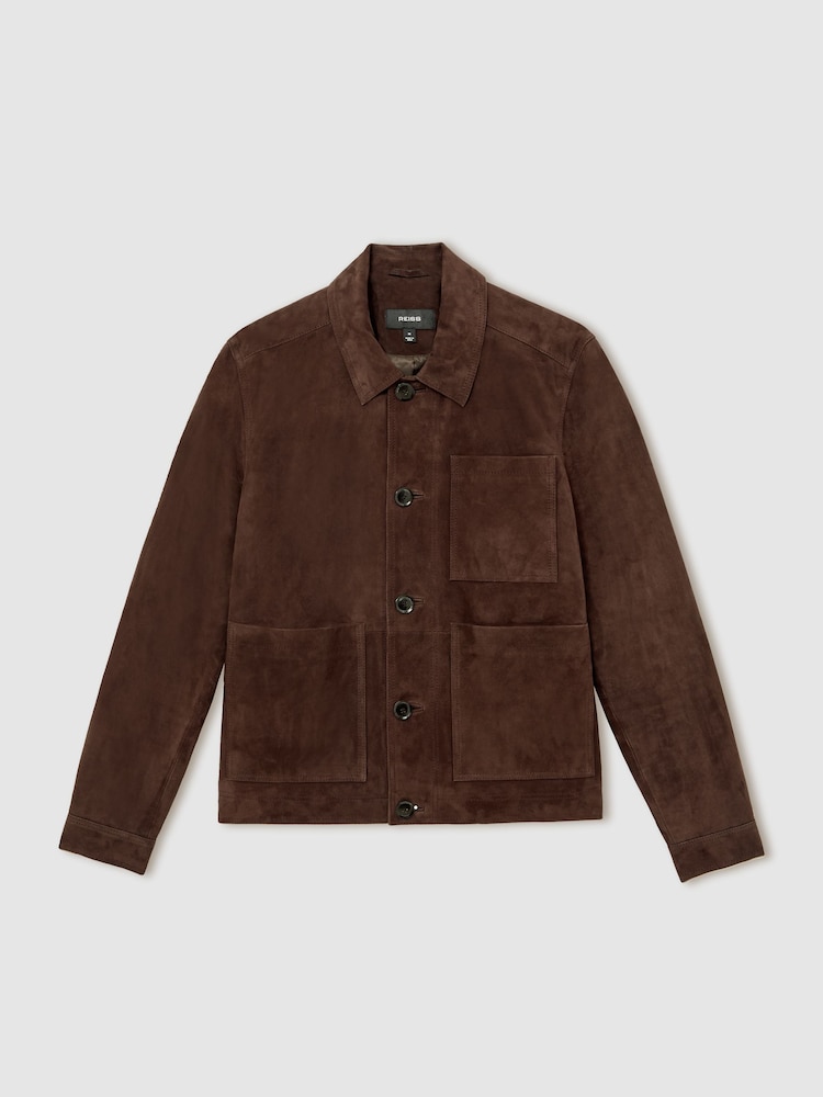 Reiss Chocolate Brown Wilstead Jacket - Image 2 of 7