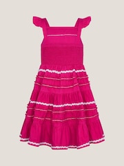 Monsoon Pink Frilly Ric Rac Sundress - Image 3 of 4