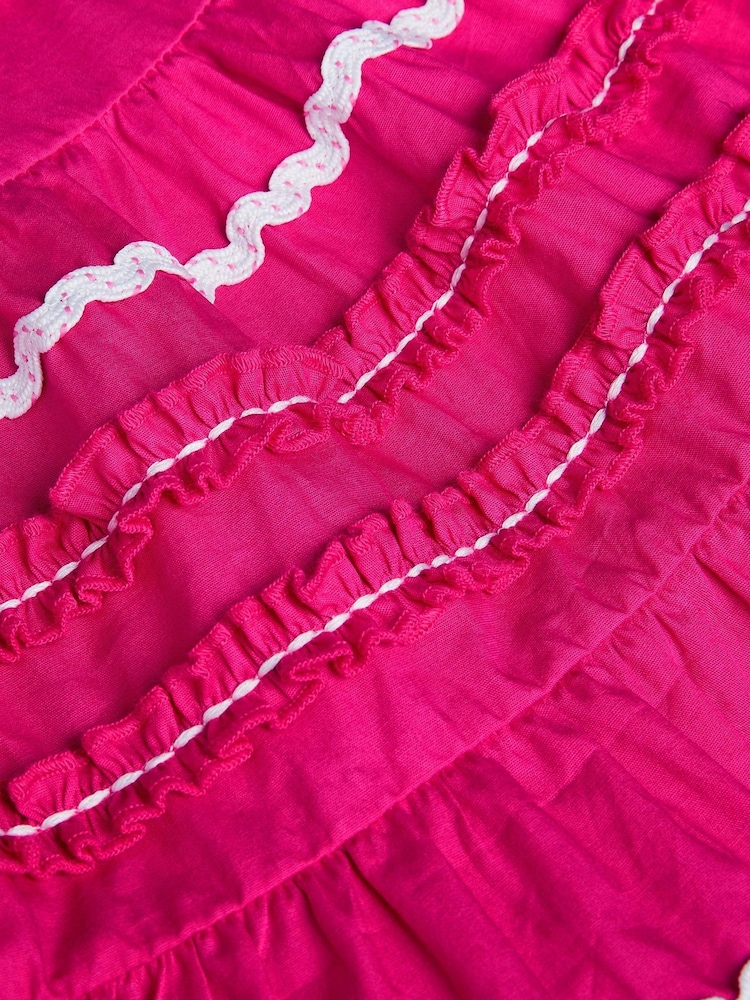 Monsoon Pink Frilly Ric Rac Sundress - Image 4 of 4