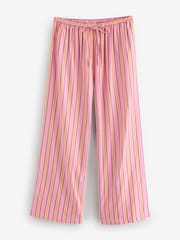 Hush Pink Cotton Stripe Trousers - Image 5 of 5