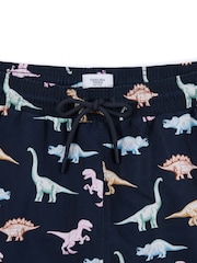 Chelsea Peers Blue Dinosaur Print Swim Shorts - Image 5 of 5