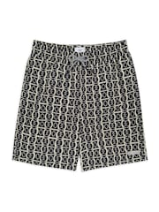 Chelsea Peers Black Abstract Print Swim Shorts - Image 4 of 5