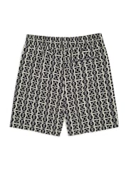 Chelsea Peers Black Abstract Print Swim Shorts - Image 5 of 5