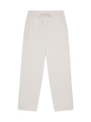 Chelsea Peers White Linen-Blend Relaxed Trousers - Image 5 of 5