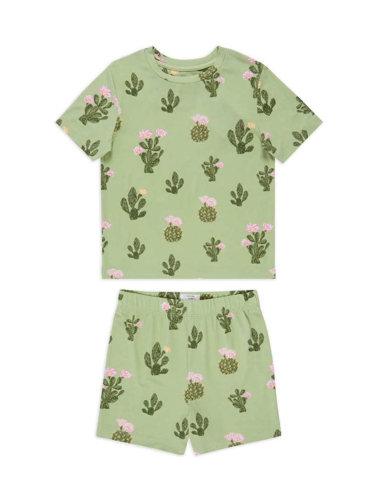 Chelsea Peers Kids Cactus Print Short Pyjamas Set - Imagen 1 de 3