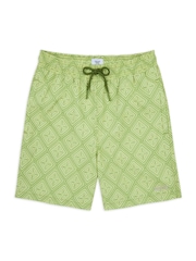 Зеленый - Chelsea Peers Geometric Tile Print Swim Shorts - Image 4 of 5