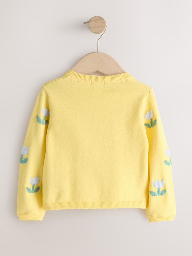 Yellow Tulip Cardigan (3mths-10yrs) - Image 2 of 4