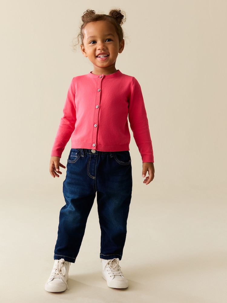 Fluro Pink Cardigan (3mths-10yrs) - Image 2 of 3 Fluro Pink Cardigan (3mths-10yrs) - Image 2 of 3