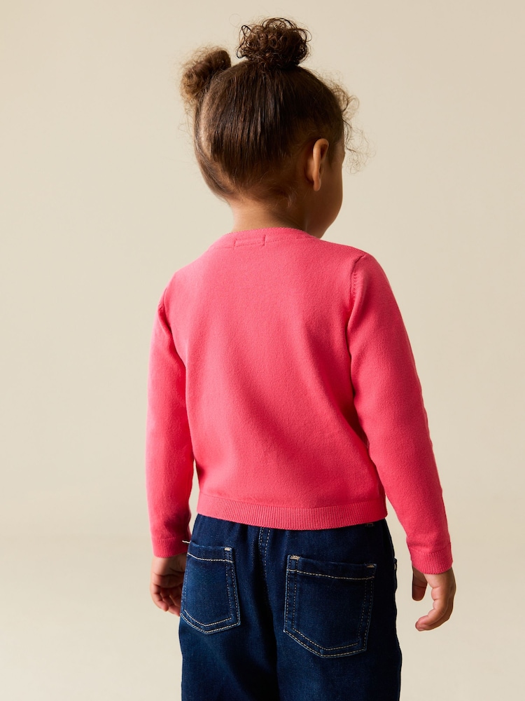 Fluro Pink Cardigan (3mths-10yrs) - Image 3 of 3 Fluro Pink Cardigan (3mths-10yrs) - Image 3 of 3