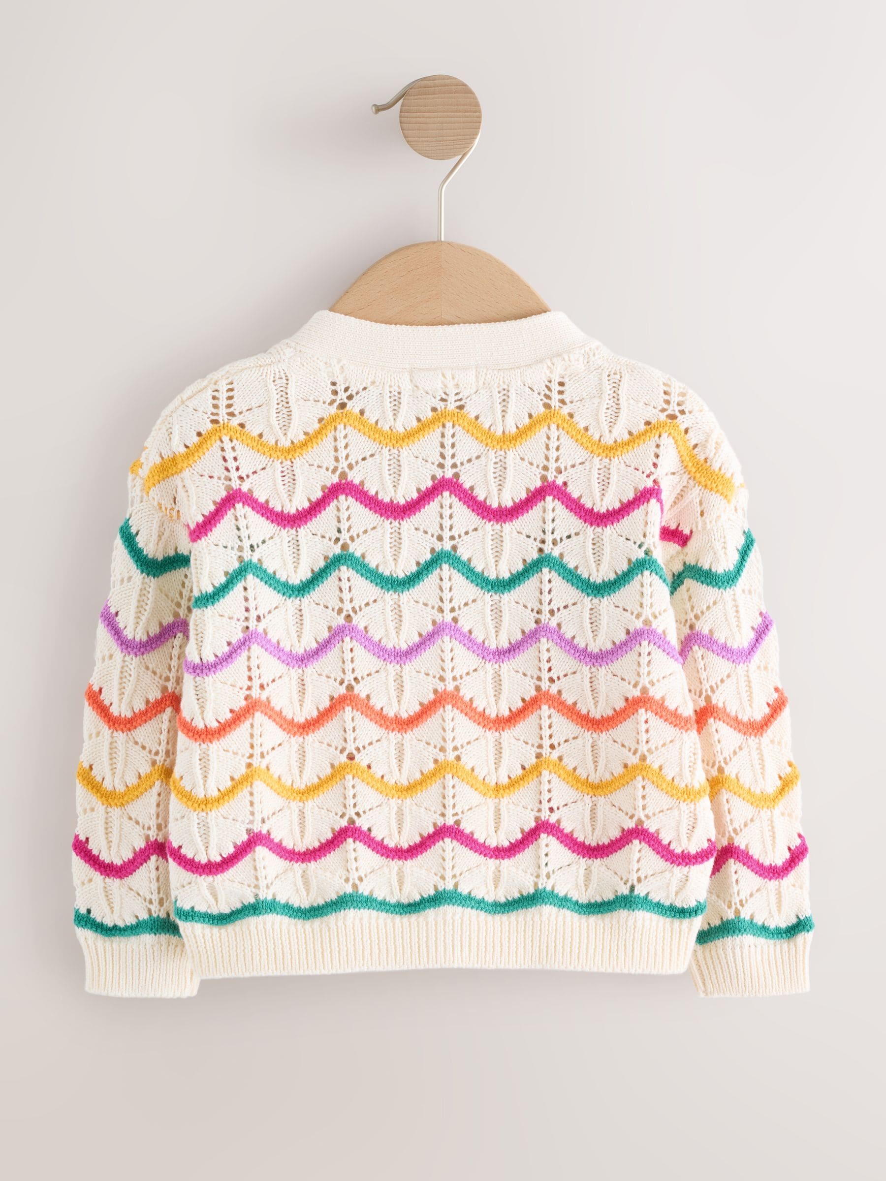 Buy Rainbow Wavy V-Neck Cardigan (3mths-7yrs) from Next Romania