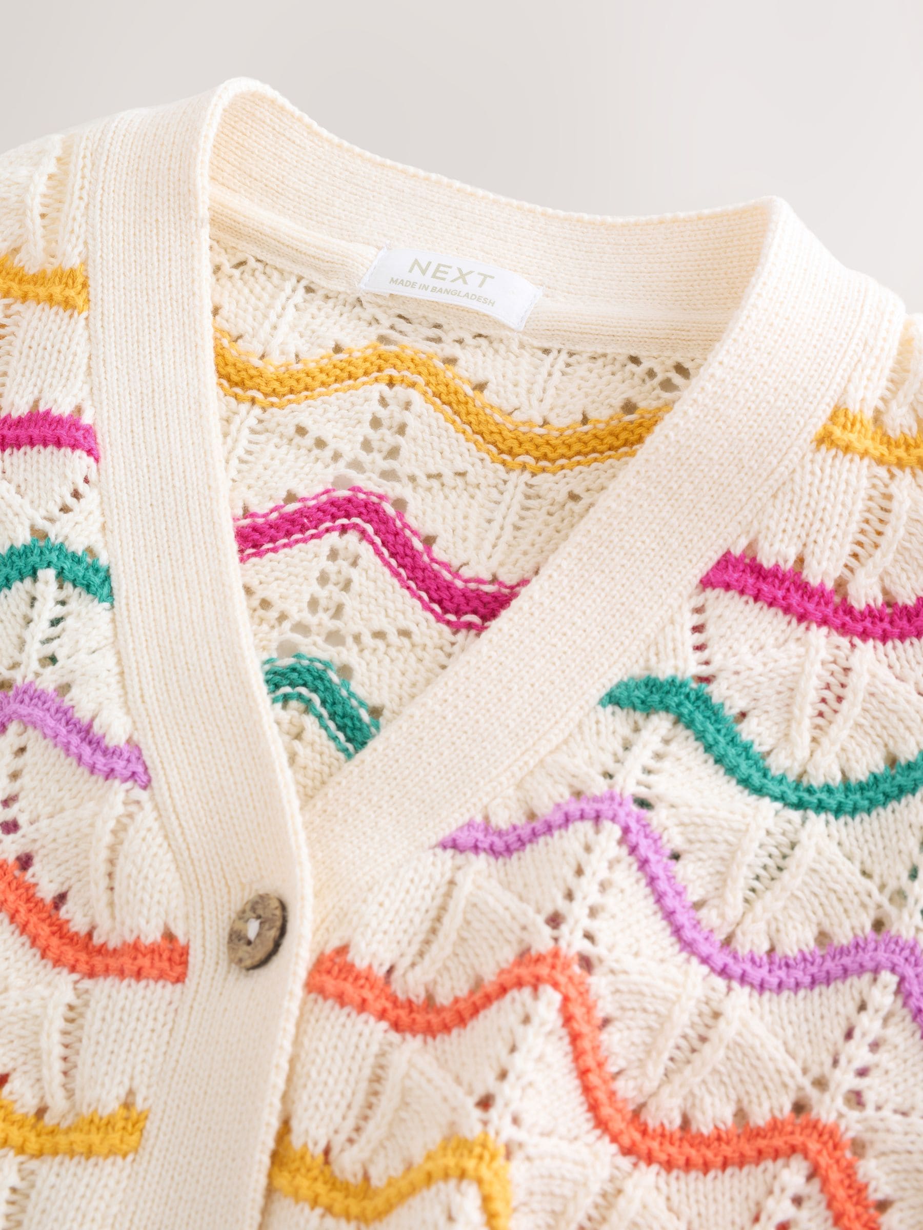 Buy Rainbow Wavy V-Neck Cardigan (3mths-7yrs) from Next USA