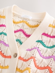 Curcubeu - Cardigan ondulat cu decolteu în V (3luni -7ani) - Imaginea 7 din 9