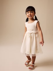 Ecru Occasion Flower Dress (3mths-10yrs) - Image 2 of 7