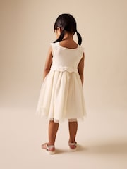 Ecru Occasion Flower Dress (3mths-10yrs) - Image 3 of 7