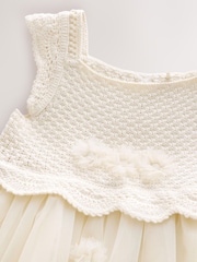 Ecru Occasion Flower Dress (3mths-10yrs) - Image 6 of 7