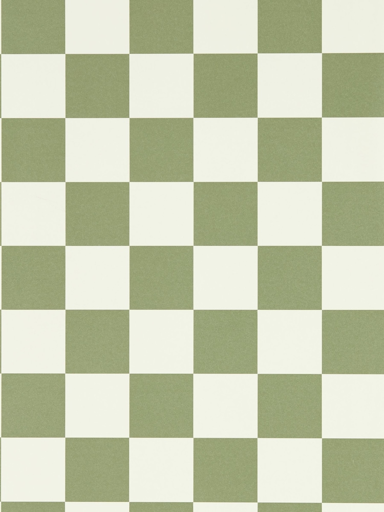 Harlequin Matcha Blenets Check Henry Holland 10M Wallpaper - Image 1 of 2
