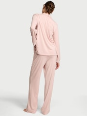 Victoria's Secret Bare All Pink Modal Long Pyjamas Set - Image 2 of 2
