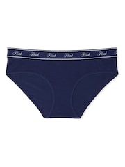 Victoria's Secret PINK Midnight Navy Blue Hipster Cotton Logo Knickers - Image 3 of 3