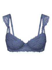 Victoria's Secret PINK Dusty Iris Blue Lightly Lined Lace Bralette - Image 1 of 2