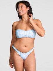 Victoria's Secret PINK Spring Picnic Blue Bandeau Bikini Top - Image 1 of 4