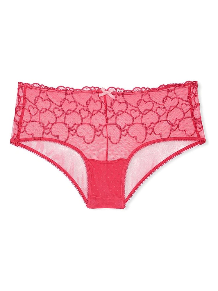 Victoria's Secret PINK Double Bubble Pink Cheeky Floral Lace Knickers - Image 1 of 2
