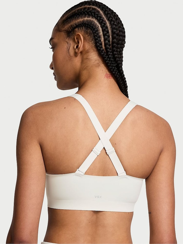 Victoria's Secret White Front Close High Support Sports Bra - Image 2 of 3