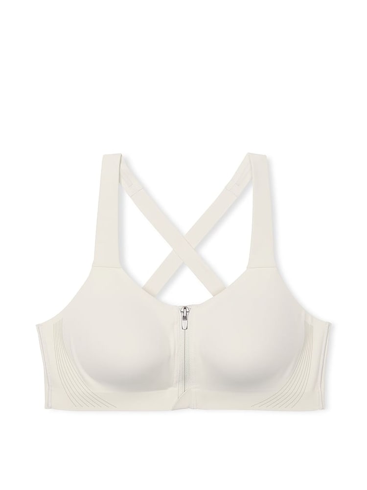 Victoria's Secret White Front Close High Support Sports Bra - Image 3 of 3