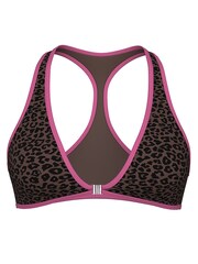 Victoria's Secret PINK Leopard Brown Plunge Neck Bikini Top - Image 4 of 4