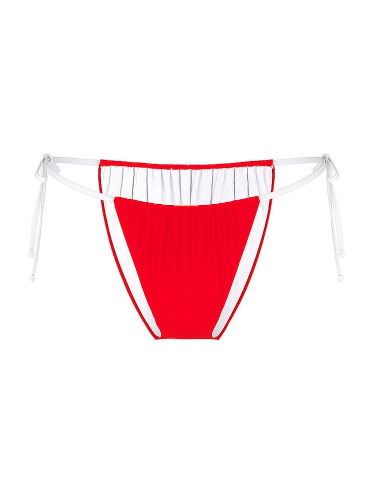 Victoria's Secret PINK Red Pepper Tie Side Cheeky Bikini Bottoms - Image 3 of 3