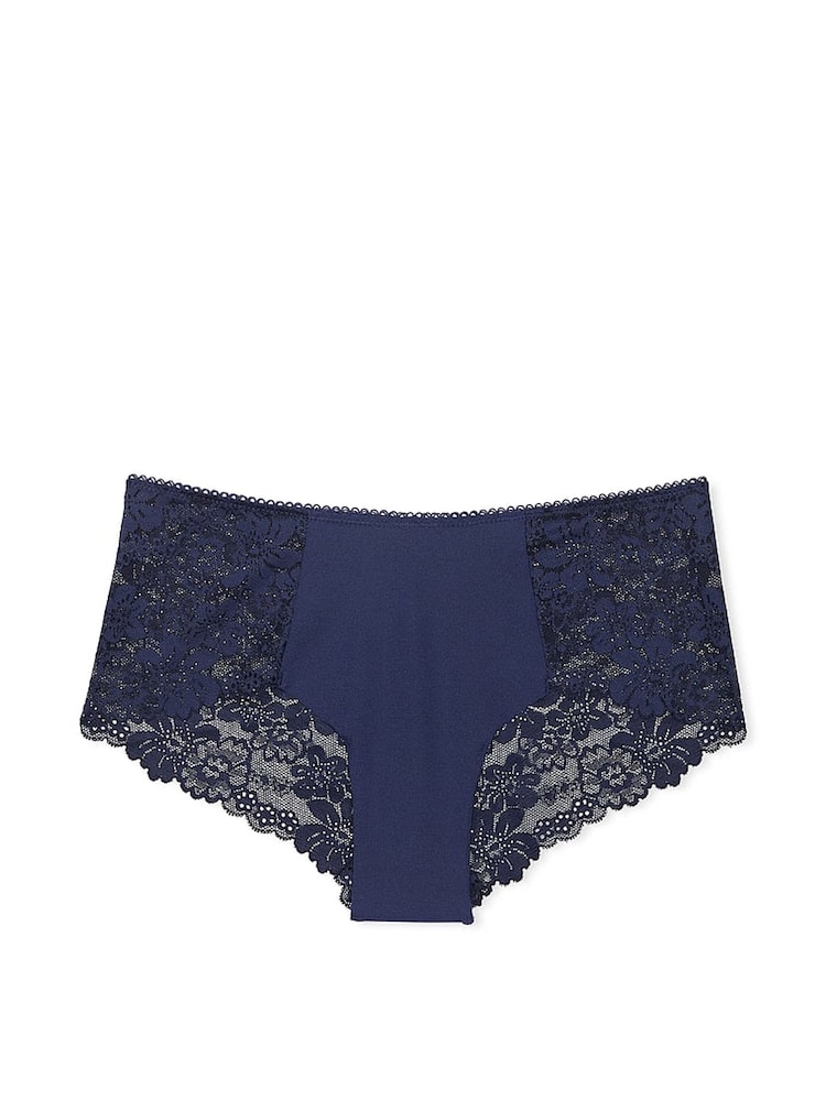 Victoria's Secret PINK Midnight Navy Blue Cheeky No Show Lace Trim Knickers - Image 3 of 3 Victoria's Secret PINK Midnight Navy Blue Cheeky No Show Lace Trim Knickers - Image 3 of 3