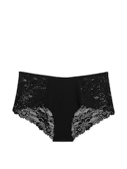 Victoria's Secret PINK Black Cheeky No Show Lace Trim Knickers - Image 3 of 3