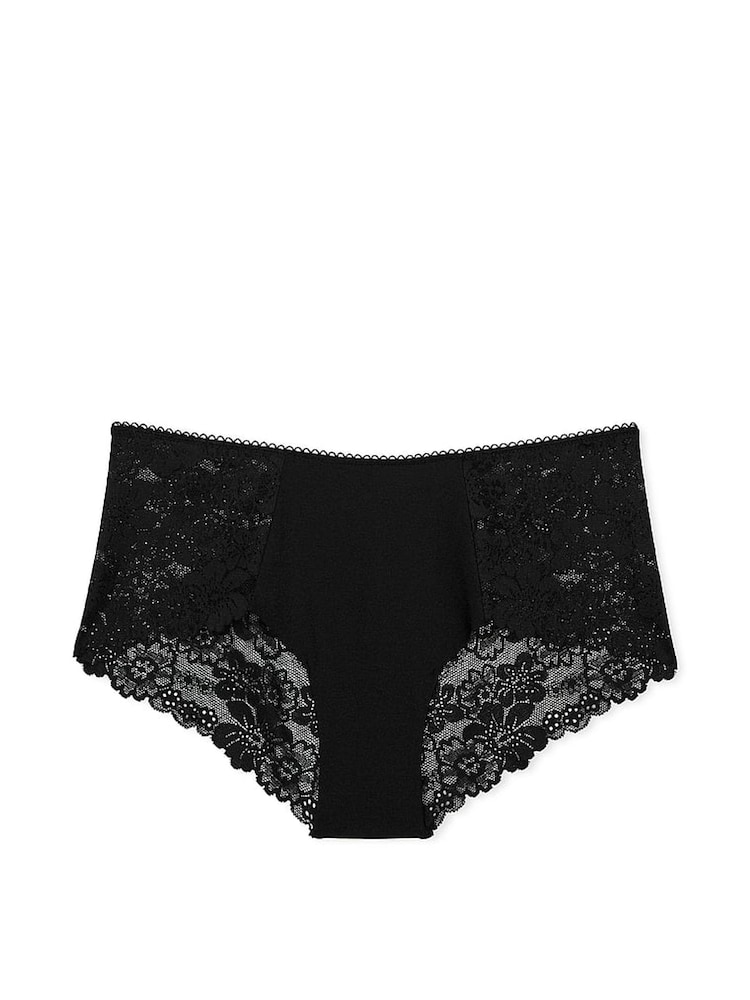 Victoria's Secret PINK Black Cheeky No Show Lace Trim Knickers - Image 3 of 3 Victoria's Secret PINK Black Cheeky No Show Lace Trim Knickers - Image 3 of 3