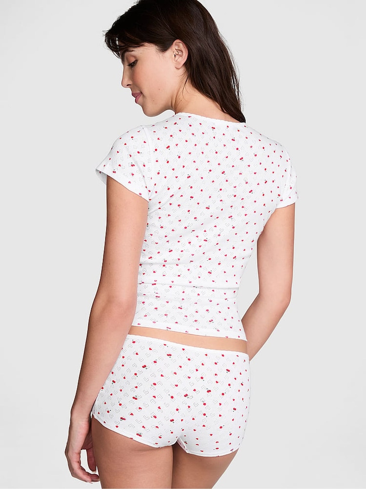 Victoria's Secret PINK White Pyjama T-Shirt - Image 2 of 3