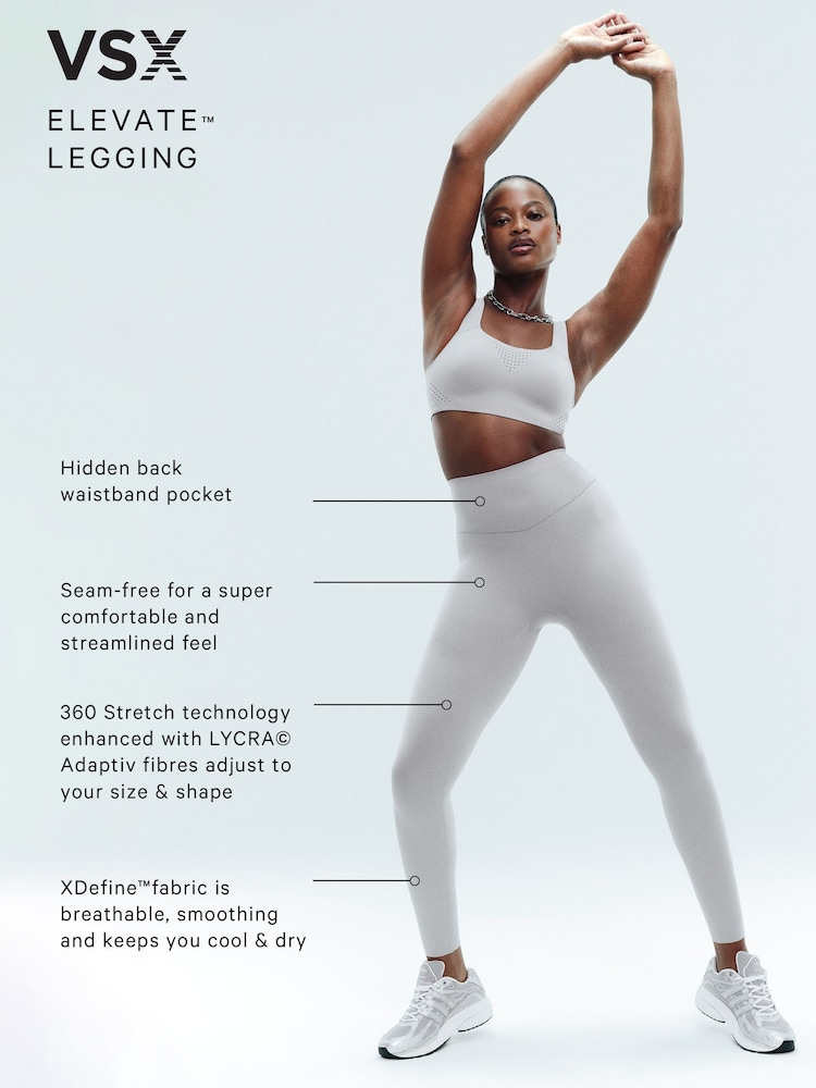 Victoria's Secret Black Graphic Elevate™ Leggings - Image 4 of 4 Victoria's Secret Black Graphic Elevate™ Leggings - Image 4 of 4