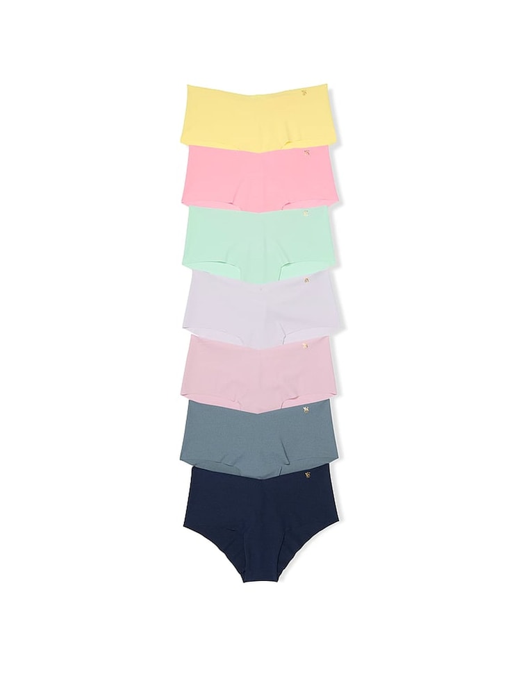 Victoria's Secret Yellow/Pink/Green/Purple/Grey/Blue Cheeky 7 Pack Knickers - Image 1 of 4 Victoria's Secret Yellow/Pink/Green/Purple/Grey/Blue Cheeky 7 Pack Knickers - Image 1 of 4