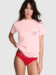 Victoria's Secret PINK Angel Pink Cotton Pyjama T-Shirt - Image 1 of 3
