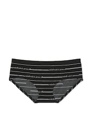 Victoria's Secret Black Logo Script Hipster Knickers - Image 3 of 3