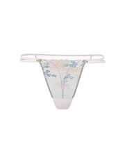 Victoria's Secret Bloom Blue Thong Wildflower Embroidery Knickers - Image 3 of 3
