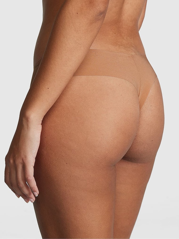 Victoria's Secret PINK Toffee Nude Thong No Show Knickers - Image 2 of 3 Victoria's Secret PINK Toffee Nude Thong No Show Knickers - Image 2 of 3