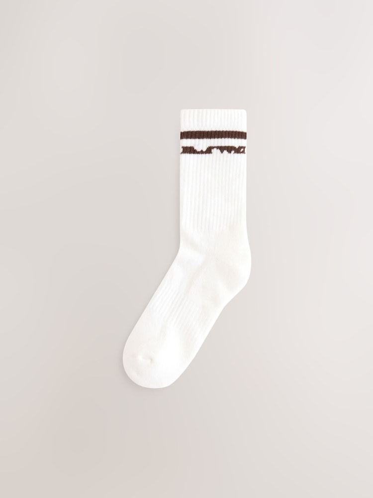 Brown Cow Cushion Sole Ribbed Sport Ankle Socks With Arch Support 3 Pack - Image 2 of 6