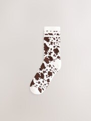 Brown Cow Cushion Sole Ribbed Sport Ankle Socks With Arch Support 3 Pack - Image 4 of 6