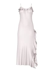 Victoria's Secret Grey Lilac Ruffled Maxi Slip Dress - Image 1 of 2