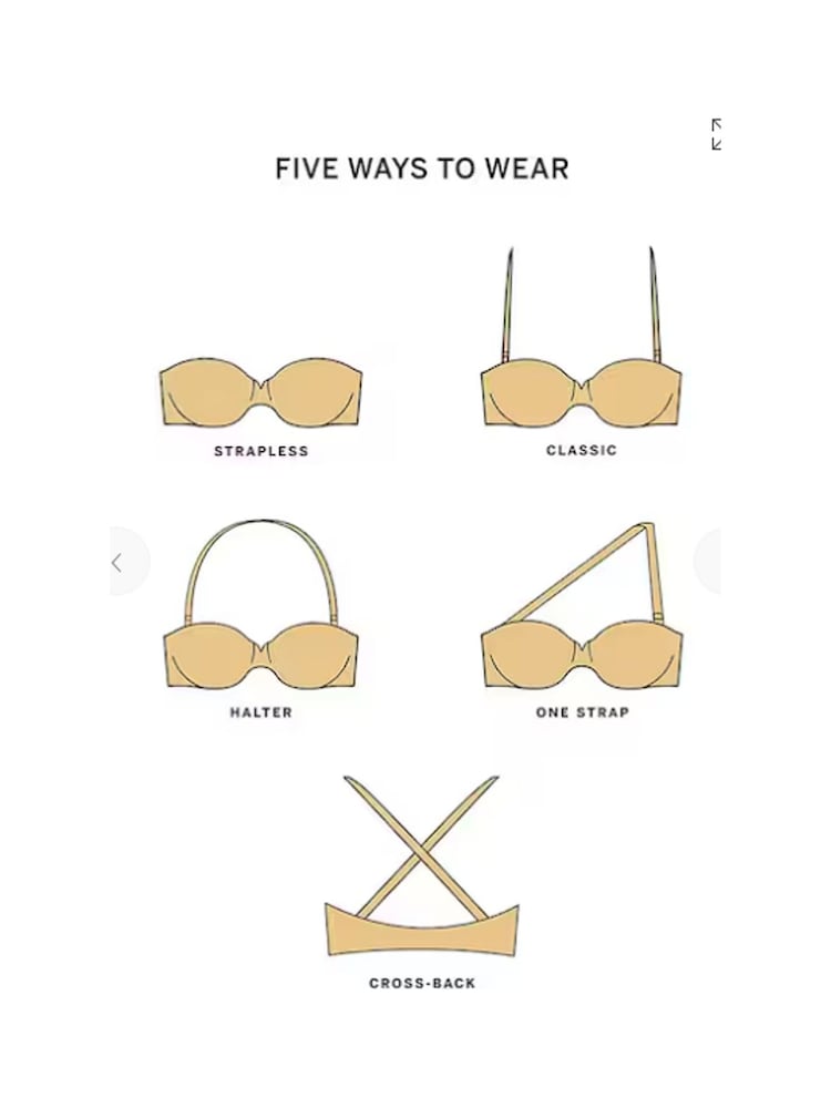Victoria's Secret Nougat Nude Lightly Lined Strapless Multiway Bra - Image 4 of 4 Victoria's Secret Nougat Nude Lightly Lined Strapless Multiway Bra - Image 4 of 4