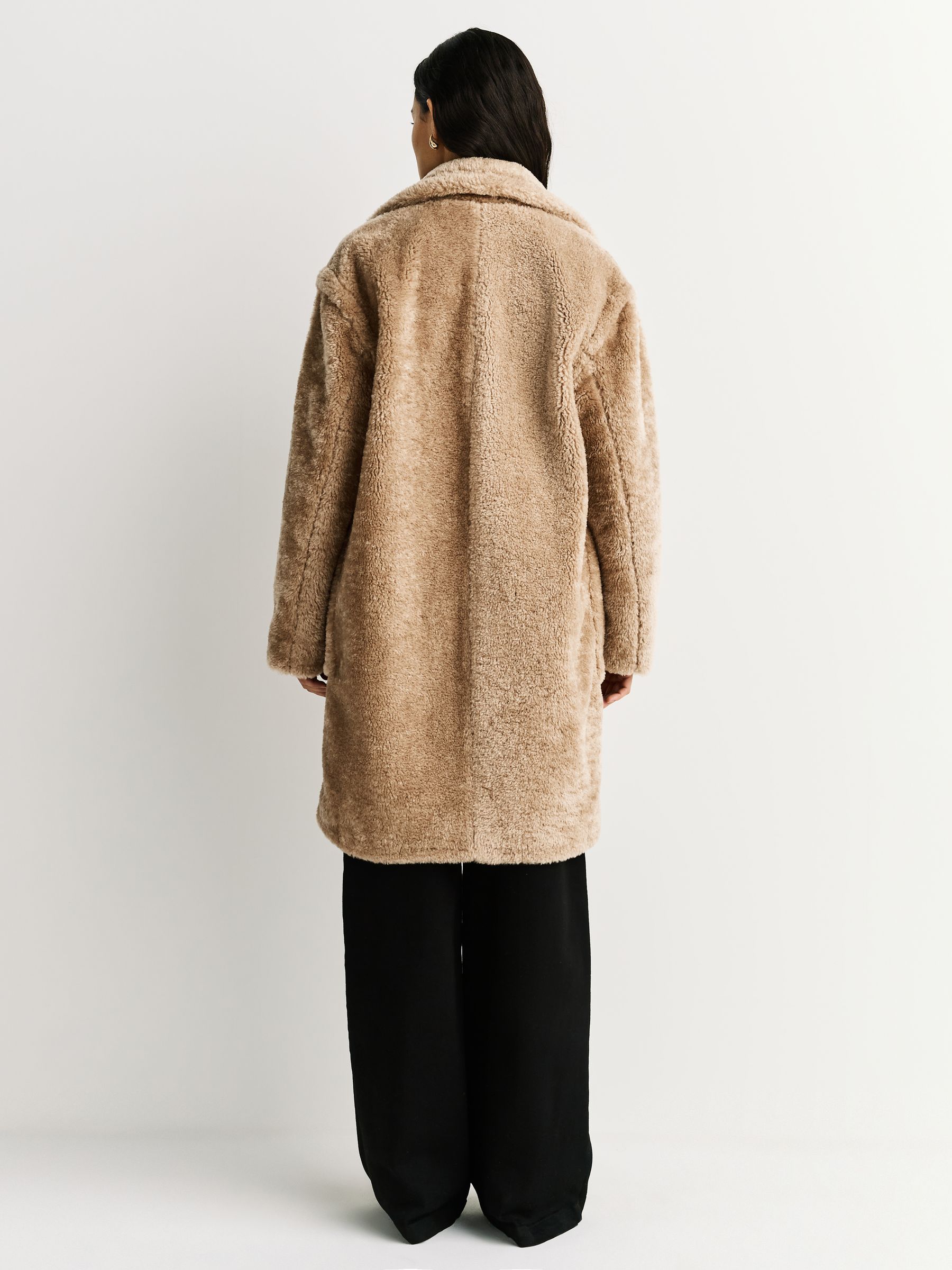 Buy BOSS Orange Catedy Teddy Borg Coat from Next Romania