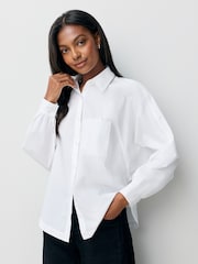 BOSS White Belska Embroidered Pocket Logo Shirt - Image 2 of 7