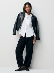 BOSS White Belska Embroidered Pocket Logo Shirt - Image 6 of 7
